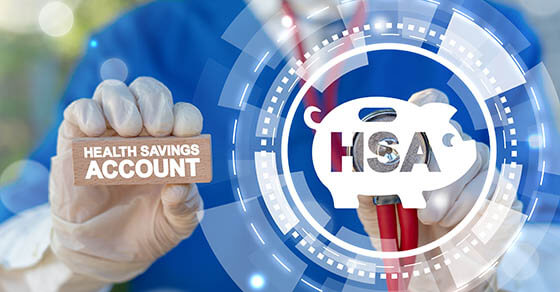 HSA Health Savings Account Concept. Financial Medical Investment and Save Money.