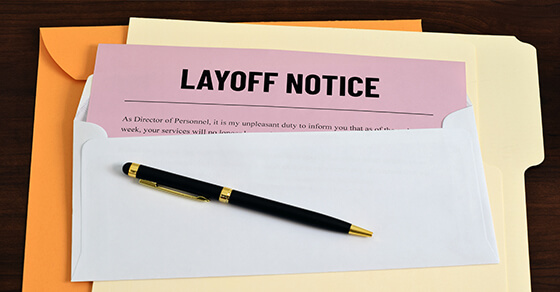 image of a layoff notice 