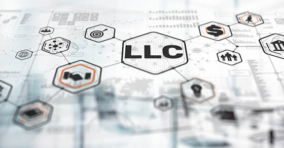 LLC. Limited Liability Company. Business Industry concept