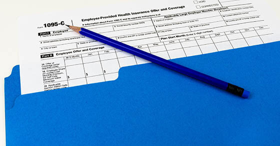 Tax Form 1095-C, Tax Form Details for Tax Season with Light Background